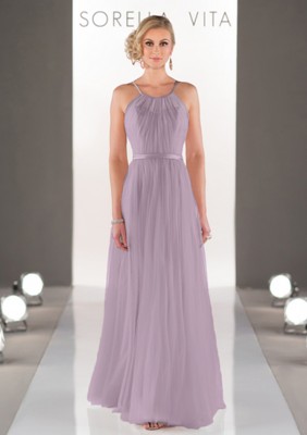 Dusty Lavender Sheath Bridesmaid Dress Style 8431