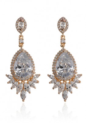 Distance Of Dawn Gold Earrings