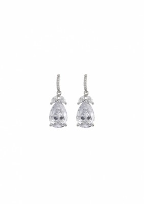 Blue Moon Petite Drop Earrings Silver